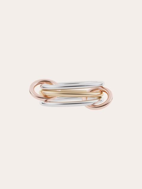 Spinelli Kilcollin Solarium 18K Two-Tone Gold Sterling Silver Linked Rings