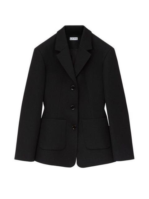 Loewe LOEWE Woolen Black Wool Coat Jacket New & Authentic (Women's
