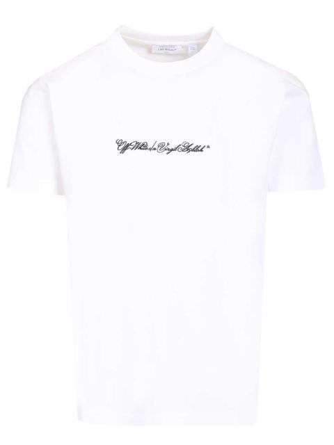 Off-White Off-White Men Scrip Arrow T-Shirt