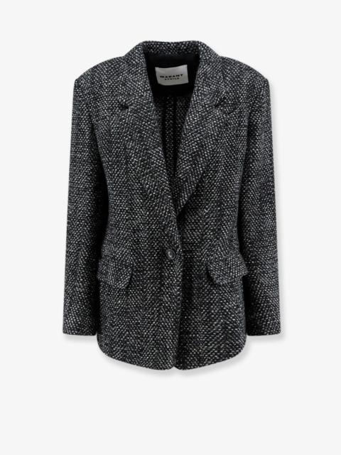 Isabel Marant Étoile Marant Étoile Parly Wool Blend Blazer Black
