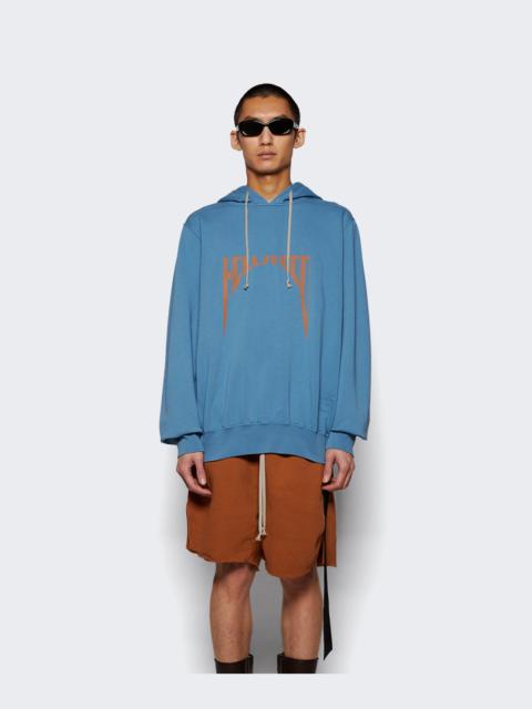 Rick Owens DRKSHDW Oversized Hoodie Toothpaste And Orange