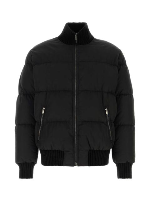 Prada Prada Men Black Cotton Bomber Jacket