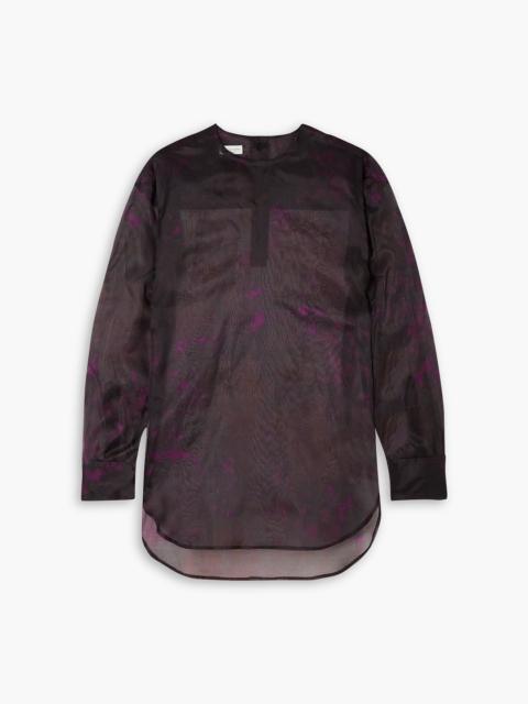Dries Van Noten Floral-print silk-chiffon top