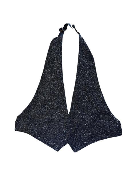 Other Designers Black Sequins Bralette