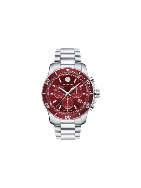Other Designers Movado 800 Chronograph Quartz Red Dial Men's Watch 2600194