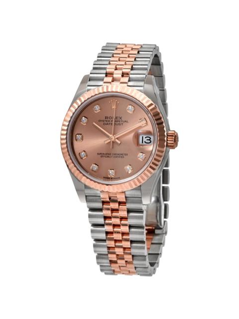 ROLEX Rolex Datejust 31 Rose Diamond Dial Automatic Ladies Steel and 18kt Everose Gold Jubilee Watch 27827