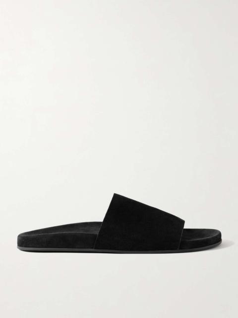 Hugh suede slides Black