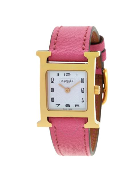 Hermes Heure H Quartz White Dial Ladies Watch 041931WW00