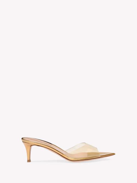 Gianvito Rossi Gianvito Rossi Elle 55 Mules in Metallic Gold Plastic at Nordstrom