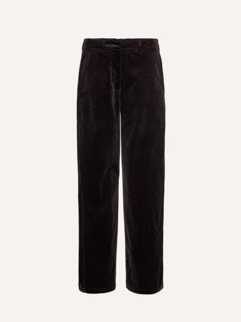 MAGDA BUTRYM Wide-leg corduroy trousers in brown