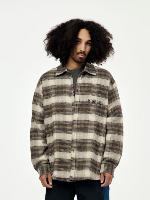 Martine Rose BROWN CHECK L/S OVERSHIRT