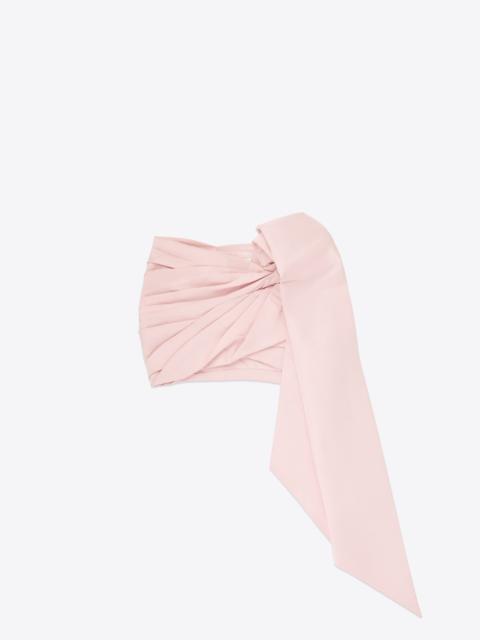 AREA TAFFETA KNOT MINI SKIRT