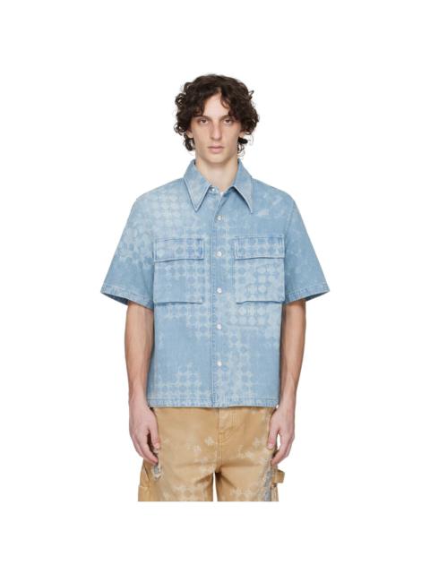 AMIRI Blue MA Quad Denim Shirt