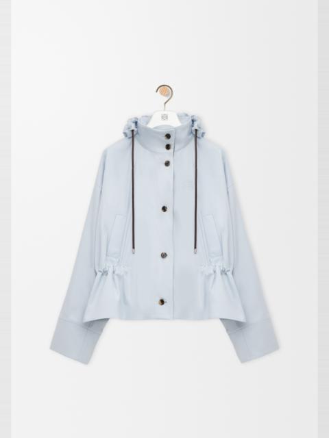 Loewe Hooded jacket in cotton and silk