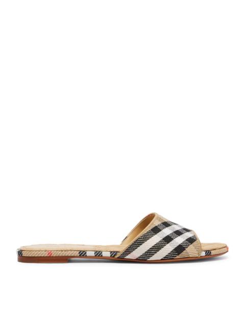 Burberry Burberry Women Sloane Check Slippers