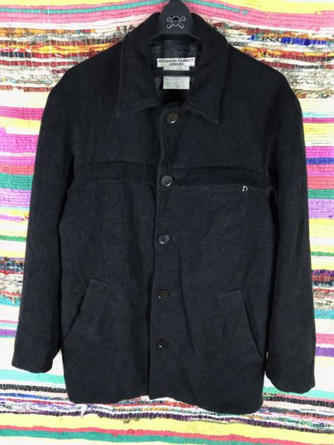 Other Designers Katharine Hamnett London Button Long Coat Jacket