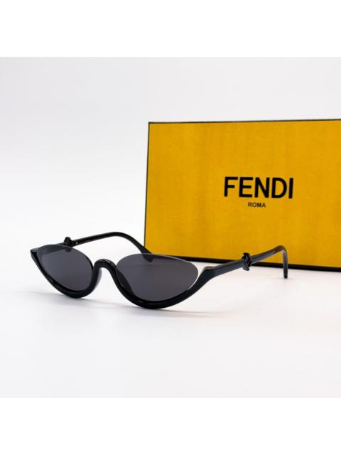 FENDI New Fendi FE40178U 01A Black Cat Eye Women Sunglasses