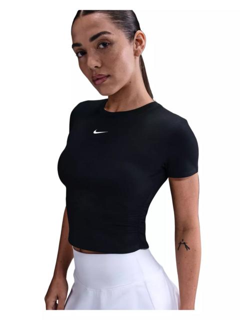 Nike Women's One Dri-FIT Short-Sleeve Top -Black