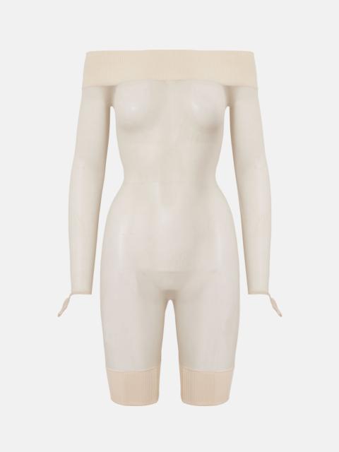 POSTER GIRL RUM PLAYSUIT OYSTER