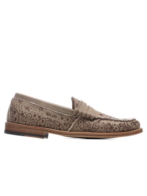 Rhude RHUDE BANDANA LOAFER - BROWN