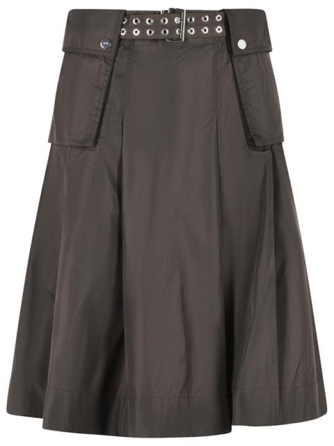 GANNI Ganni Brown Polyamide Skirt