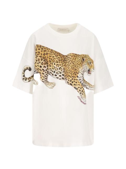 Zimmermann leopard-print T-shirt