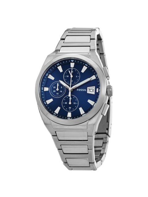 Fossil - Fossil Everett Chronograph Quartz Blue Dial Men's Watch FS5795