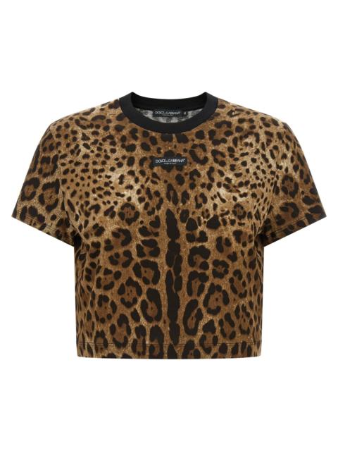 Dolce & Gabbana Dolce & Gabbana Women 'Leo' Cropped T-Shirt