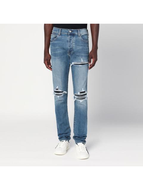 Amiri Blue Skinny Jeans With Rips Men
