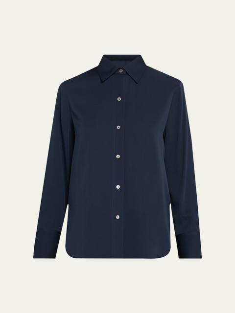 Vince Classic Button-Front Blouse