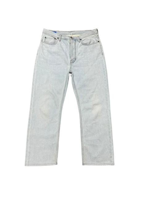Acne Studios Acne Studios Log Lt Blue Denim Baggy Jeans Lightwash