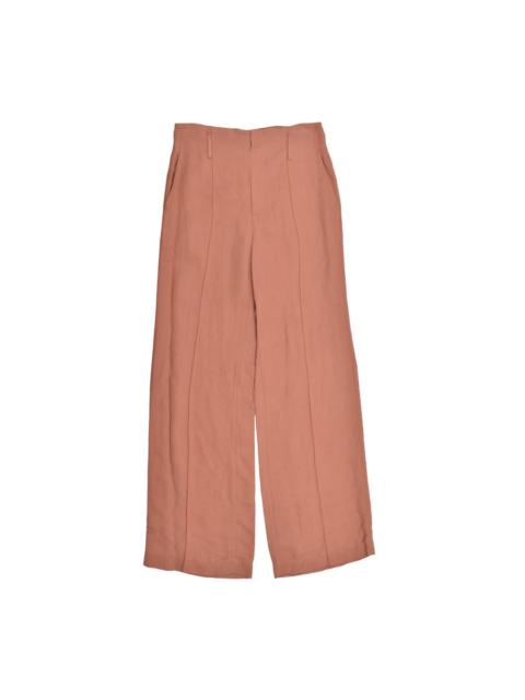 Brunello Cucinelli Brunello Cucinelli Clay Linen Blend Wide-Leg Trousers