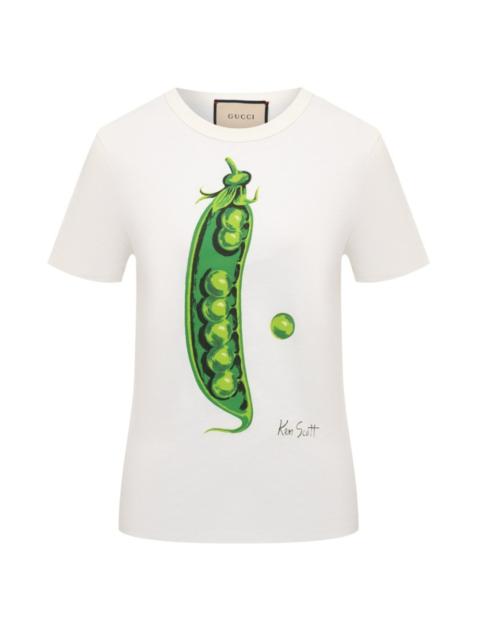 GUCCI x Ken Scott Pea Print T-shirt