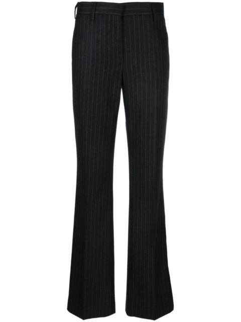 Dries Van Noten Women Pinstripped Wool Trousers