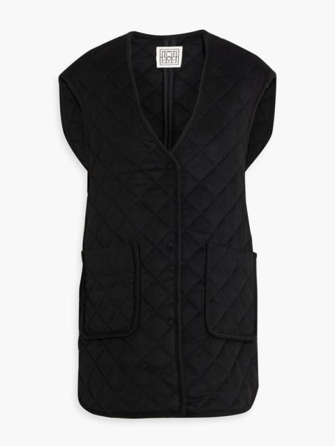 TOTEME Quilted wool-felt vest