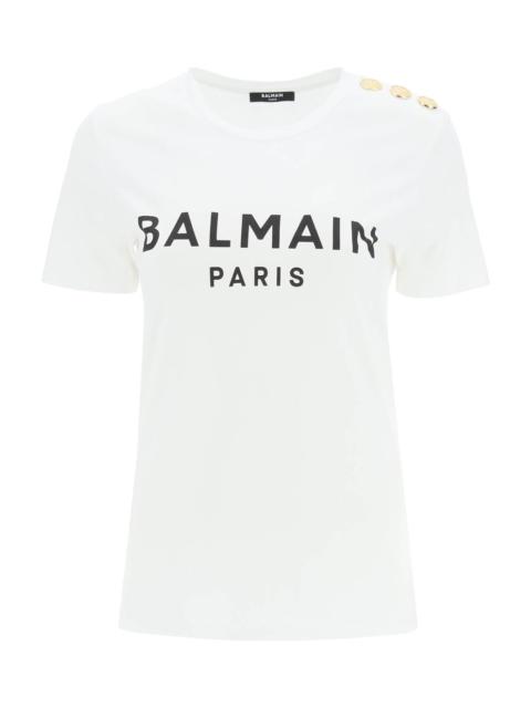 Balmain Logo Buttons T-shirt