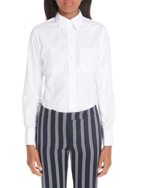Thom Browne Thom Browne Cotton Shirt in White at Nordstrom