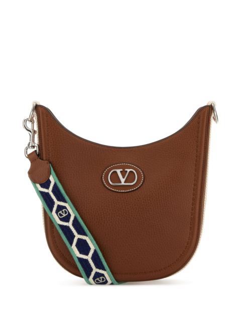 ショルダーバッグ・ポシェット VALENTINO CARAMEL LEATHER VLOGO SIGNATURE SHOULDER BAG Valentino Caramel leather VLogo Signature shoulder bag