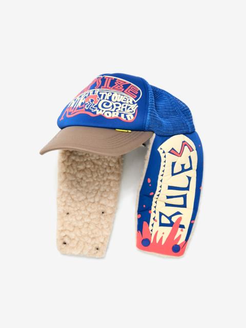 Kapital KAPSIZE RULE LUMBER TRUCKER CAP (BLACK/MOCA)