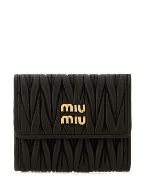 Miu Miu Miu Miu Women Black Leather Wallet