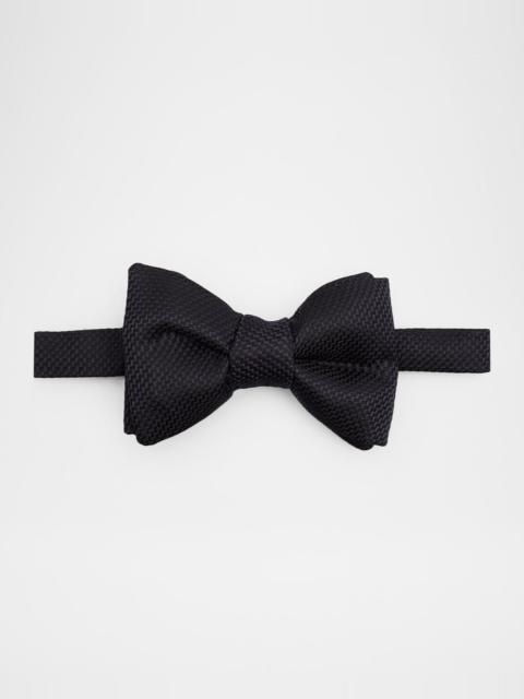TOM FORD Men's Silk Zig-Zag Bow Tie