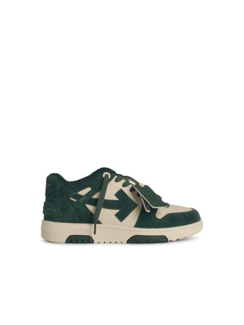 Off-White 'O.O.O' Green Suede Sneakers Men