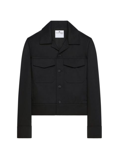 courrèges flap-pocket shirt jacket