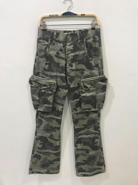 Other Designers Military - CLONEDEVGRU Japan Designer Camo Flared Cargo Pant