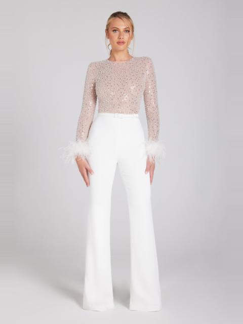 NADINE MERABI Amelia White Jumpsuit