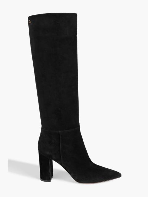 Gianvito Rossi Piper 85 suede knee boots