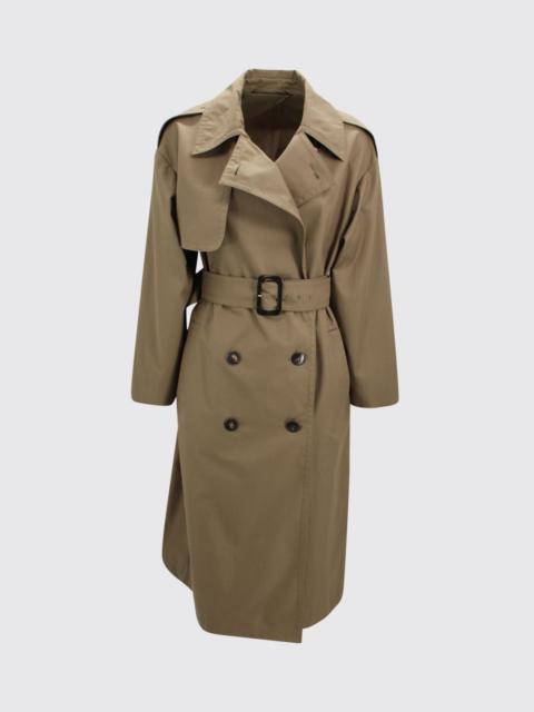 Max Mara Studio Max Mara Studio Women Otello Double Breasted Cotton Blend Trench Coat Max Mara Studio