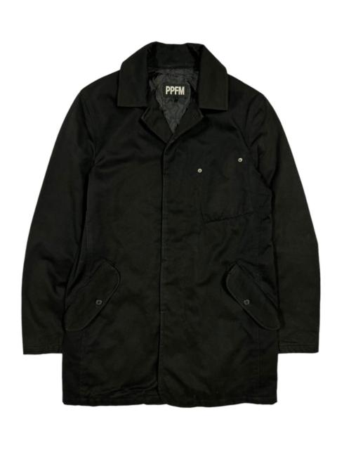 Other Designers Vintage - Vtg🔥Ppfm Buttoned Parka Black Jacket Hidden Pocket
