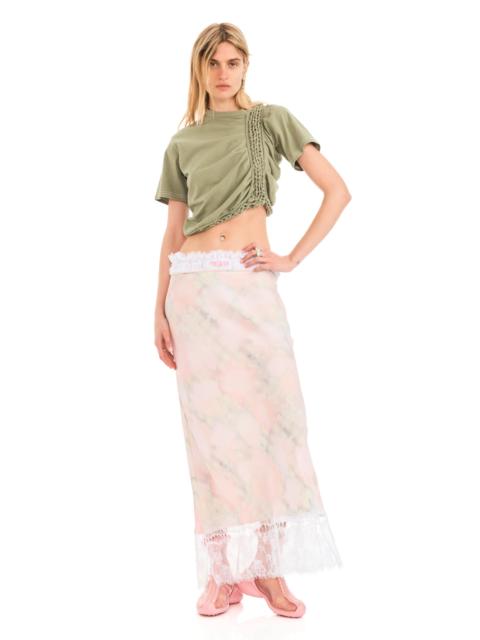 Collina Strada WASHED DAISY PLAID LACE YOD SKIRT