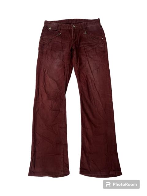 Other Designers Japanese Brand - FLARED🔥NICOLE CLUB MAROON COTTON PANT